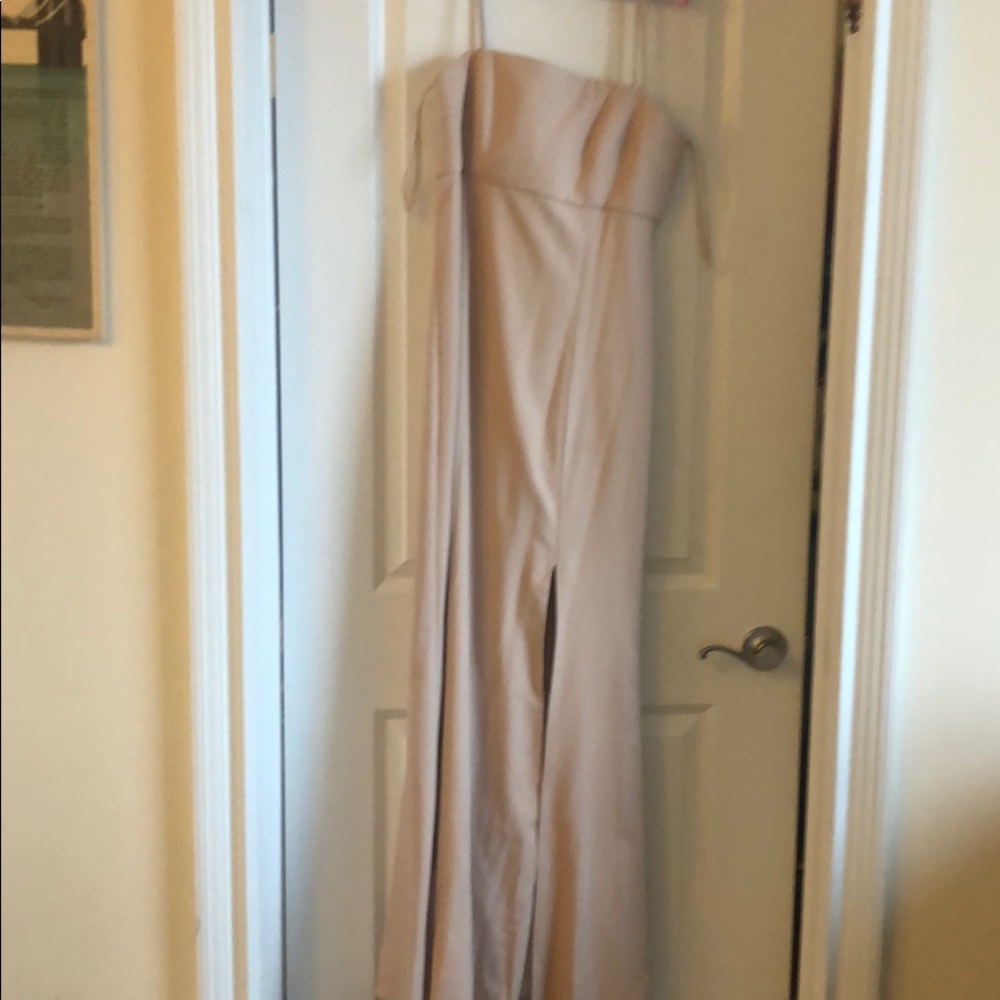 Beautiful nude colored wedding dress